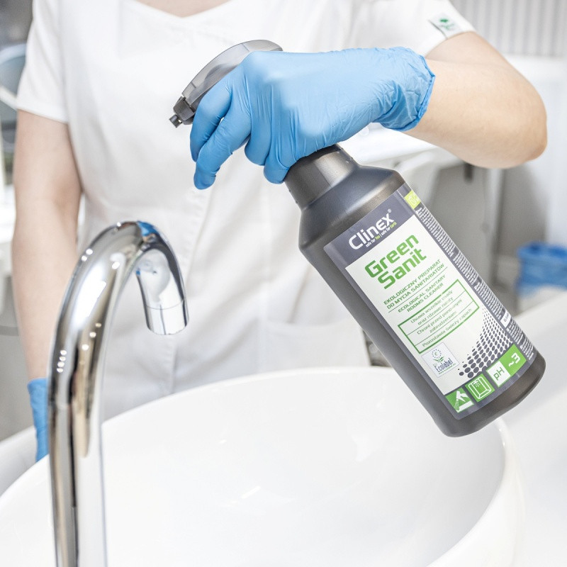 Ekologiczny preparat CLINEX Green Sanit, do mycia sanitariatów, 1l