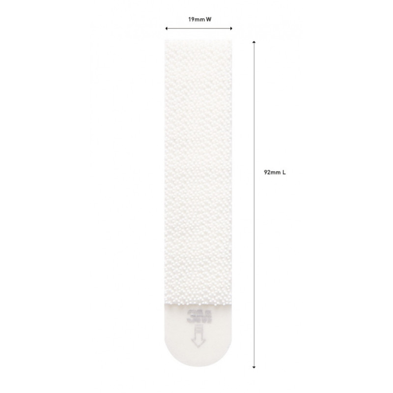 Rzepy COMMAND™ (17206), do wieszania obrazów, duże, 8 szt. białe