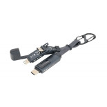 Brelok TROIKA Speedy To Go, z kablem ładującym USB-C, czarny