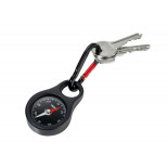 Brelok TROIKA Wegweiser, kompas, z karabińczykiem, czarny