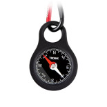 Brelok TROIKA Wegweiser, kompas, z karabińczykiem, czarny