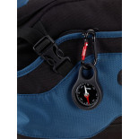 Brelok TROIKA Wegweiser, kompas, z karabińczykiem, czarny