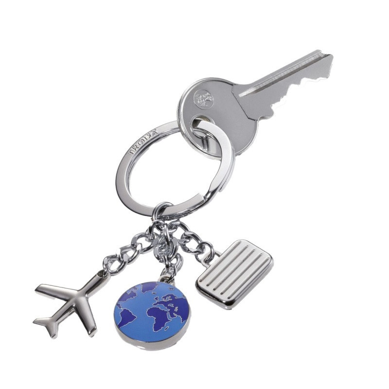 Brelok TROIKA Weltenbummler, 3 charmsy, metal