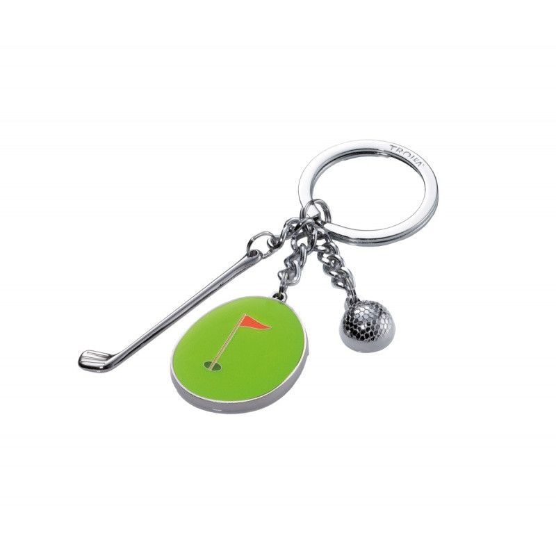 Brelok TROIKA Hole In One, 3 charmsy, emaliowany metal