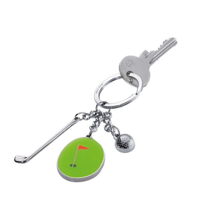 Brelok TROIKA Hole In One, 3 charmsy, emaliowany metal