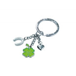 Brelok TROIKA Glucksbringer Klee, 3 charmsy, emaliowany metal