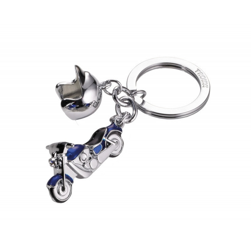 Brelok TROIKA Key Cruising, emaliowany metal, niebieski