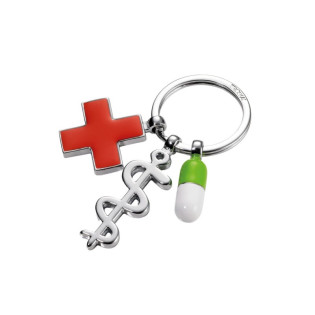 Brelok TROIKA Get Well, 3 charmsy, emaliowany metal