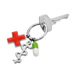 Brelok TROIKA Get Well, 3 charmsy, emaliowany metal