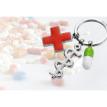 Brelok TROIKA Get Well, 3 charmsy, emaliowany metal