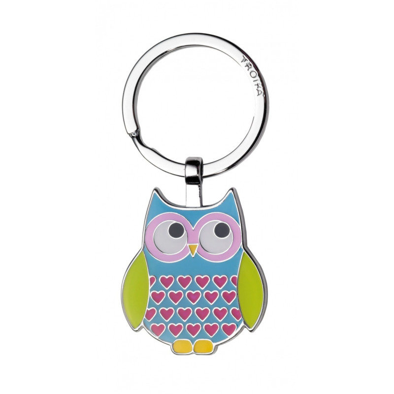 Brelok TROIKA Rosy, emaliowany metal, niebieski