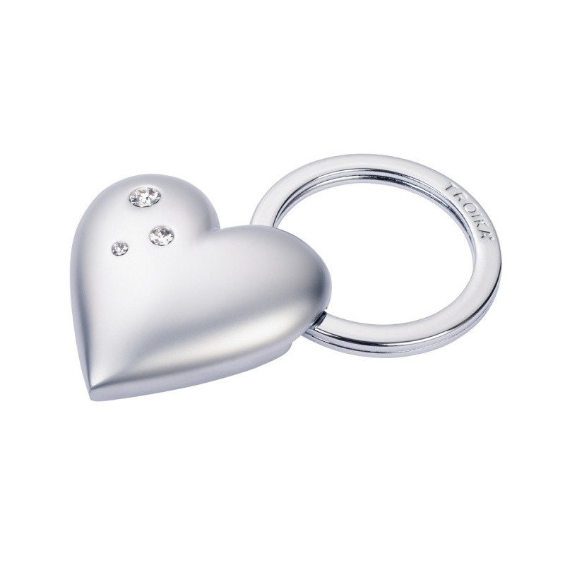 Brelok TROIKA Girls Best Friends Frosty, kryształki Swarovskiego, metal mat