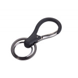 Brelok TROIKA 3xKey, 2 kółka do kluczy, karabińczyk, czarny