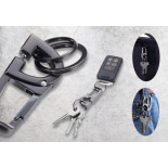 Brelok TROIKA D-Click, system click-lock, karabińczyk, metal