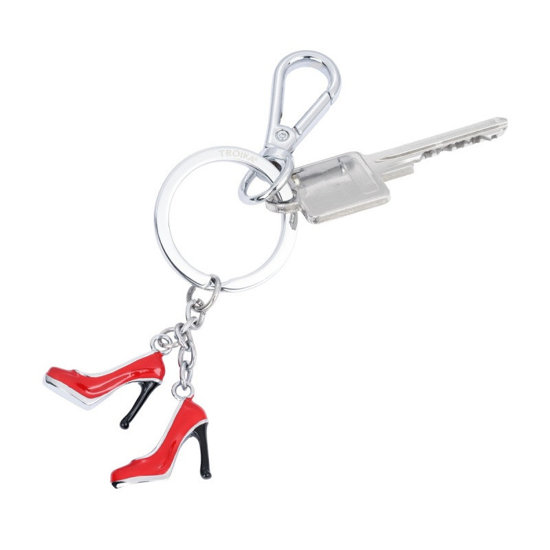 Brelok TROIKA Pumps, karabińczyk, 2 charmsy, emaliowany metal