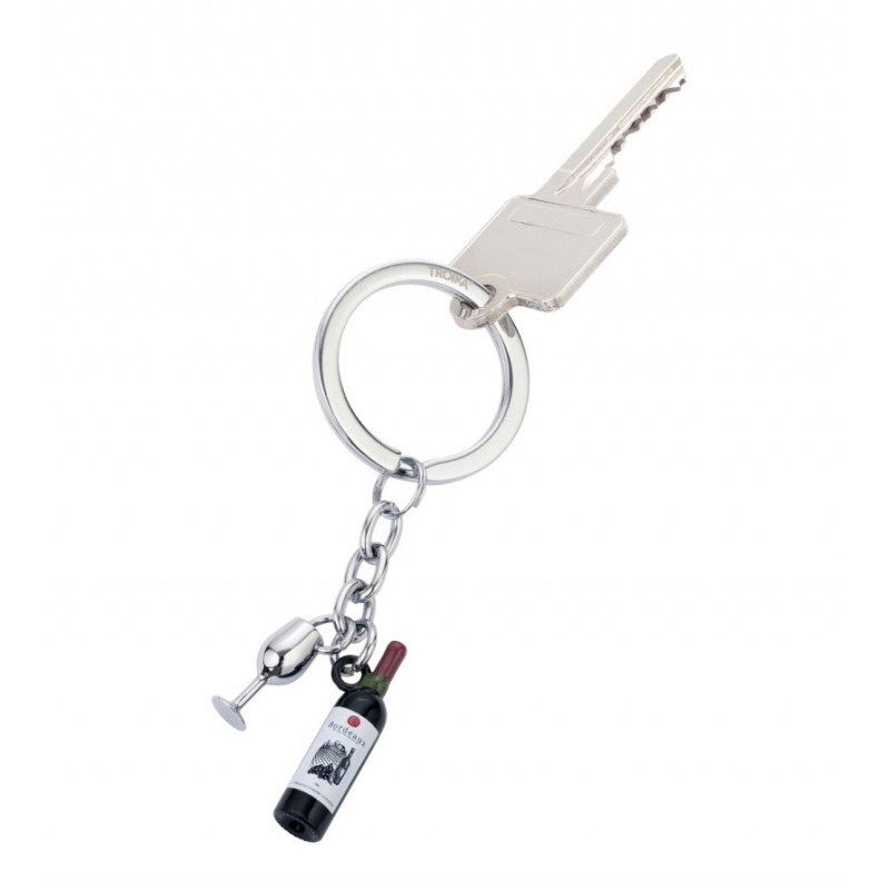 Brelok TROIKA Bordeaux, 2 charmsy, emaliowany metal