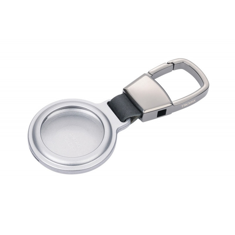 Brelok TROIKA AirTag Holder, etui na AirTag, srebrny