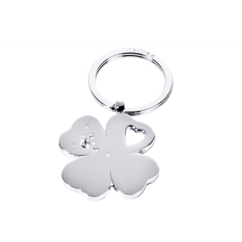 Brelok TROIKA Girls Best Friends Clover, koniczyna, metal