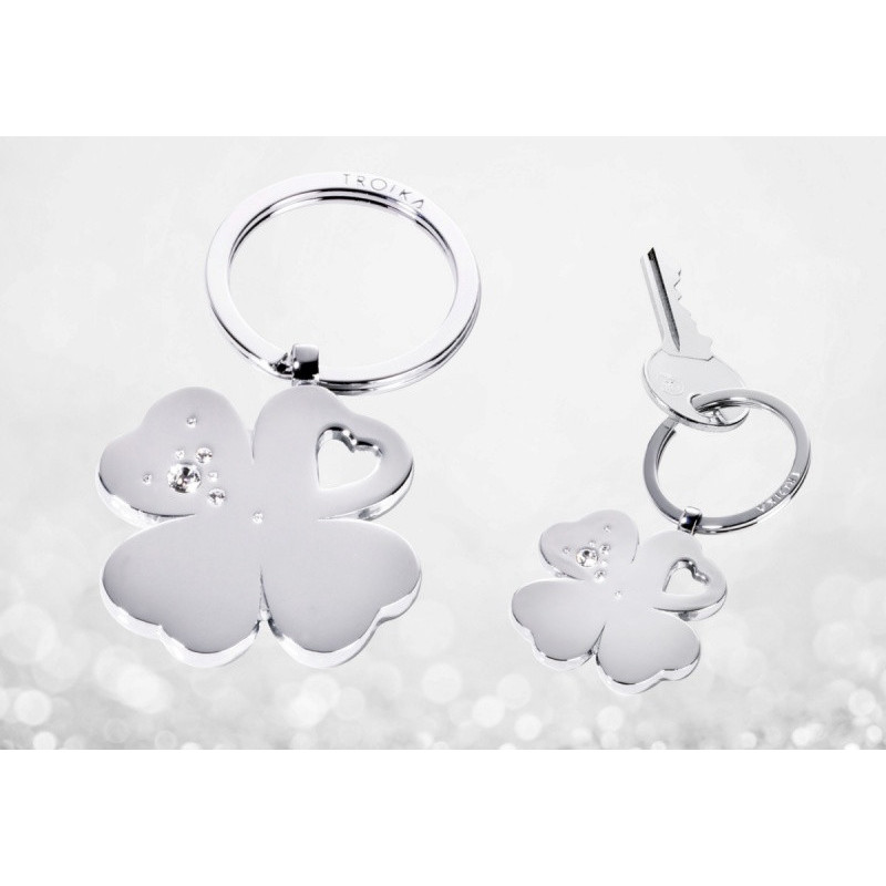 Brelok TROIKA Girls Best Friends Clover, koniczyna, metal