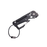 Brelok TROIKA Toolinator, 10 funkcji, stal nierdzewna, tytantowy