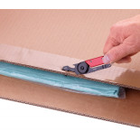 Brelok TROIKA Egon, z karabińczykiem, 5 funkcji, czarno‑czerwony