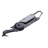 Brelok TROIKA Egon, z karabińczykiem, 5 funkcji, czarno‑tytanowy