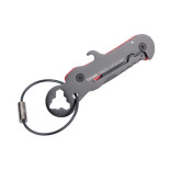 Brelok TROIKA Parcel Cut & Cart, 9 funkcji, czarno-czerwony