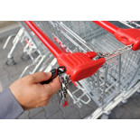 Brelok TROIKA Parcel Cut & Cart, 9 funkcji, czarno-czerwony