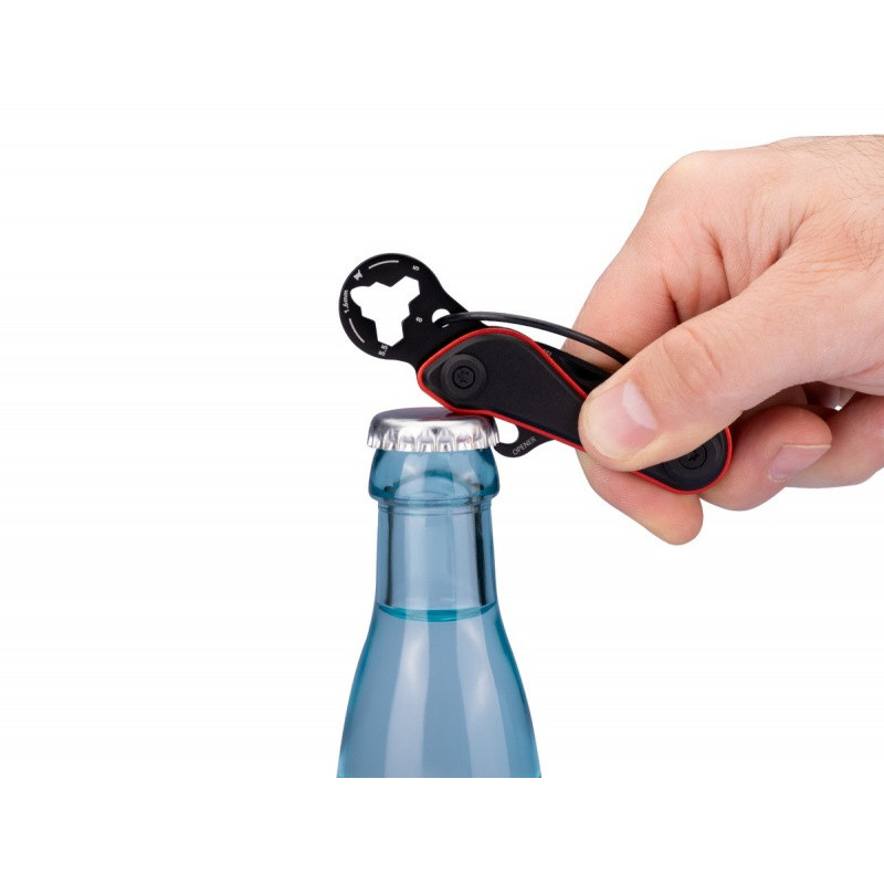 Brelok TROIKA Parcel Cut & Cart, 9 funkcji, czarno-czerwony