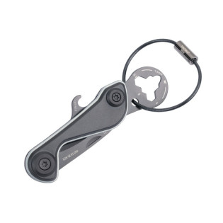 Brelok TROIKA Parcel Cut & Cart, 9 funkcji, czarno‑tytanowy