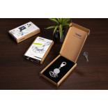 Brelok TROIKA Patent, z karabińczykiem, na 6 kluczy, srebrny mat