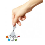 Brelok TROIKA Patent Colour, z karabińczykiem, na 5 kluczy, kolorowe znaczniki, matowy