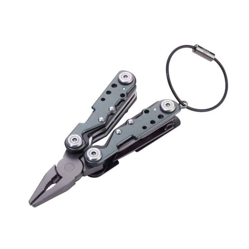 Brelok TROIKA Arbaitsgerat Mini, wielofunkcyjny, szary