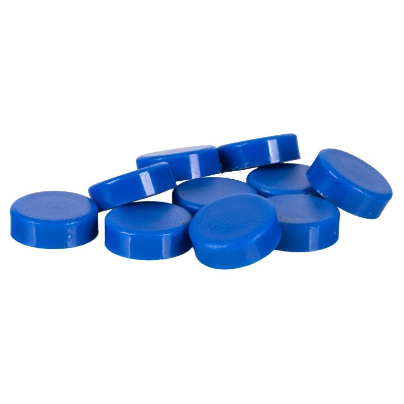 Magnesy do tablic Q-CONNECT, okrągłe, 20mm, 10szt, niebieskie