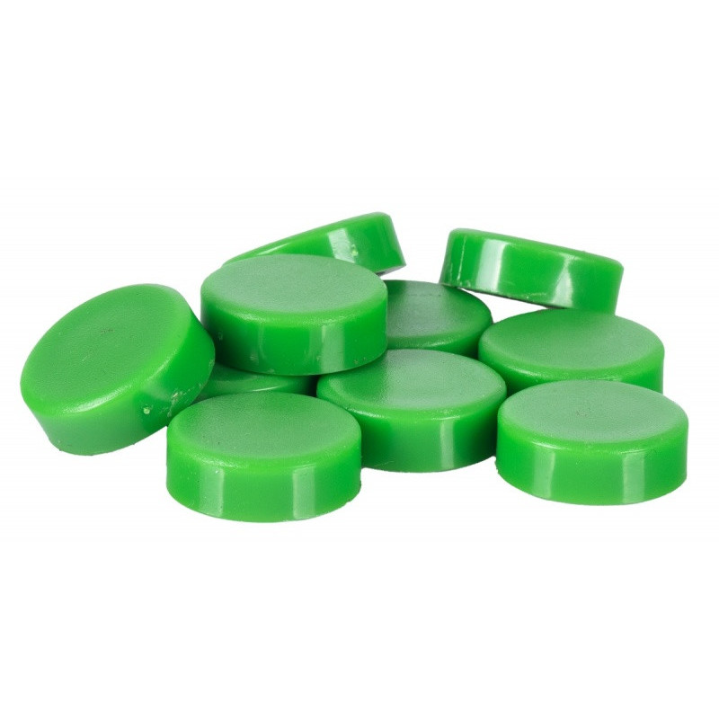 Magnesy do tablic Q-CONNECT, okrągłe, 20mm, 10szt, zielone