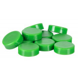 Magnesy do tablic Q-CONNECT, okrągłe, 20mm, 10szt, zielone