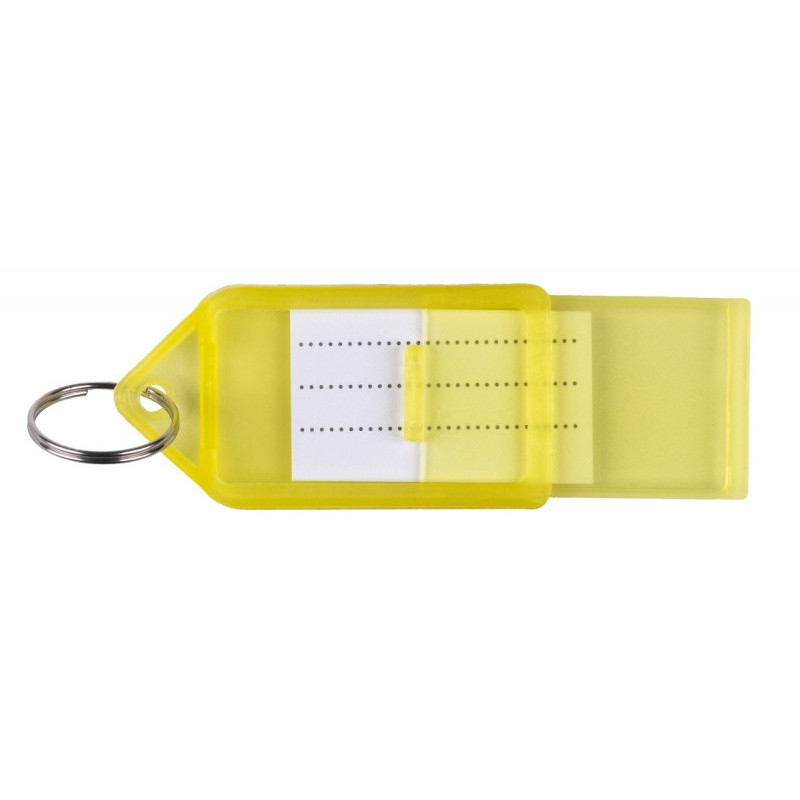 Zawieszki na klucze Q-CONNECT, 55x30mm, 40 szt., żółte