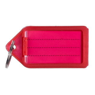 Zawieszki na klucze Q-CONNECT, 55x30mm, 40 szt., czerwone