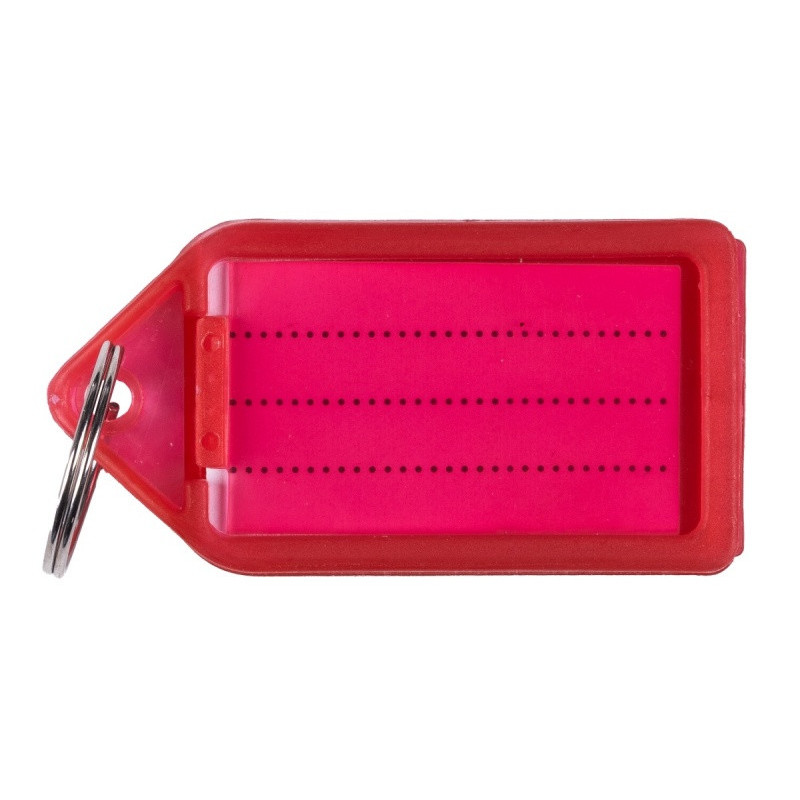 Zawieszki na klucze Q-CONNECT, 55x30mm, 40 szt., czerwone