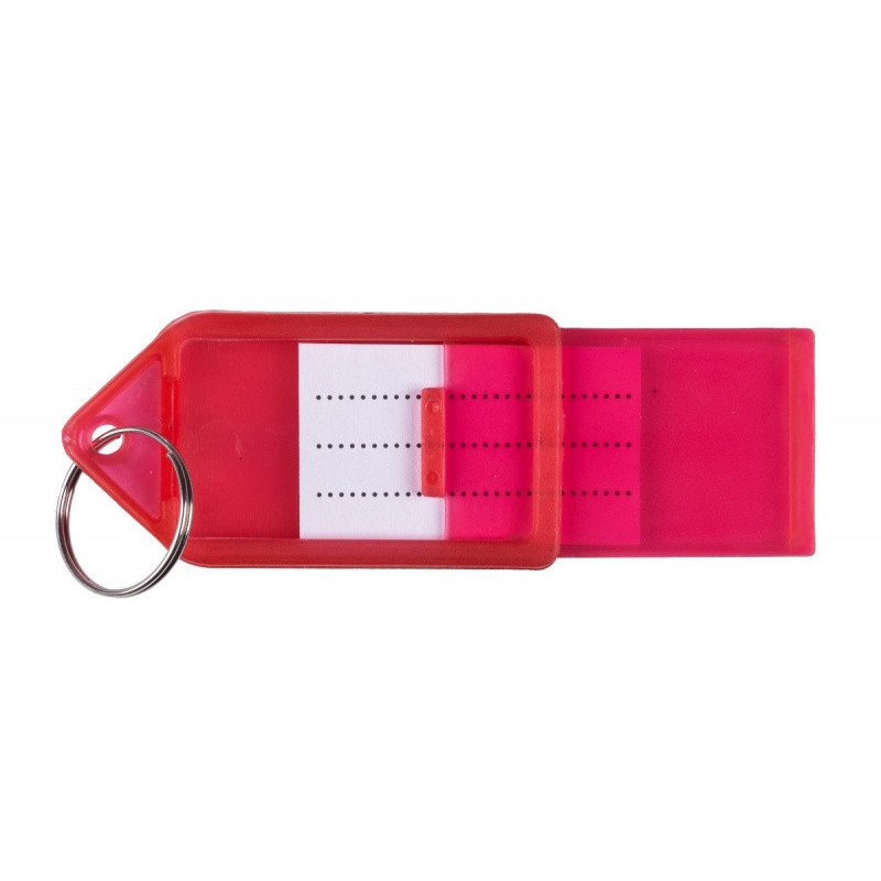 Zawieszki na klucze Q-CONNECT, 55x30mm, 40 szt., czerwone