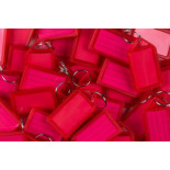 Zawieszki na klucze Q-CONNECT, 55x30mm, 40 szt., czerwone