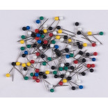 Szpilki Q-CONNECT, 4x20mm, w plastikowym pudełku, mix kolorów