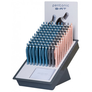 Display długopisów LINC Pentonic B-RT Shades, śr. kulki 0,7 mm, gr. linii 0,3 mm, 100 szt., mix kolorów