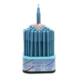 Display długopisów LINC Pentonic Frost, śr. kulki 0,7mm, gr. linii 0,3mm, 100 szt., mix kolorów