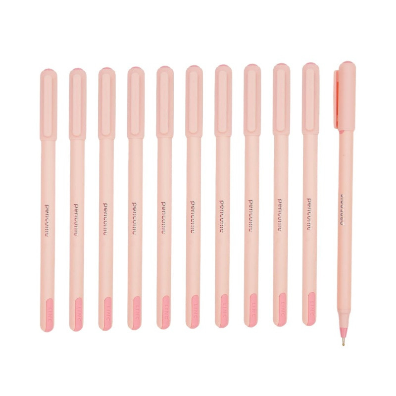 Długopis LINC Pentonic Frost, śr. kulki 0,7mm, gr. linii 0,3mm, czerwony