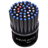 Display długopisów LINC Pentonic, obrotowy, śr. kulki 0,7mm, gr. linii 0,3mm, 50 szt., mix kolorów