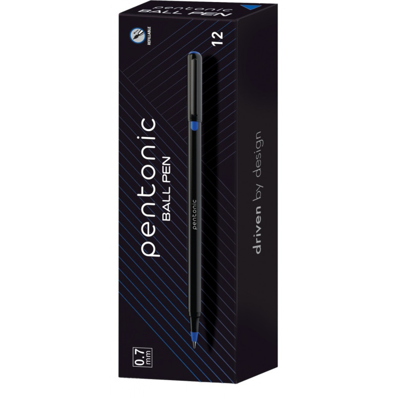 Długopis LINC Pentonic, śr. kulki 0,7mm, gr. linii 0,3mm, niebieski