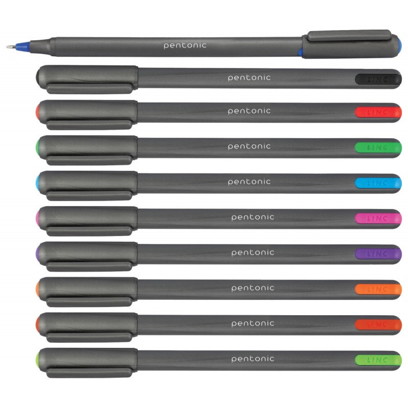 Długopis LINC Pentonic, śr. kulki 1,0mm, gr. linii 0,5mm, zielony