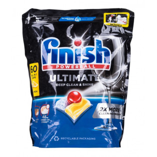 Tabletki do zmywarki FINISH Ultimate All in One, 60 szt., lemon