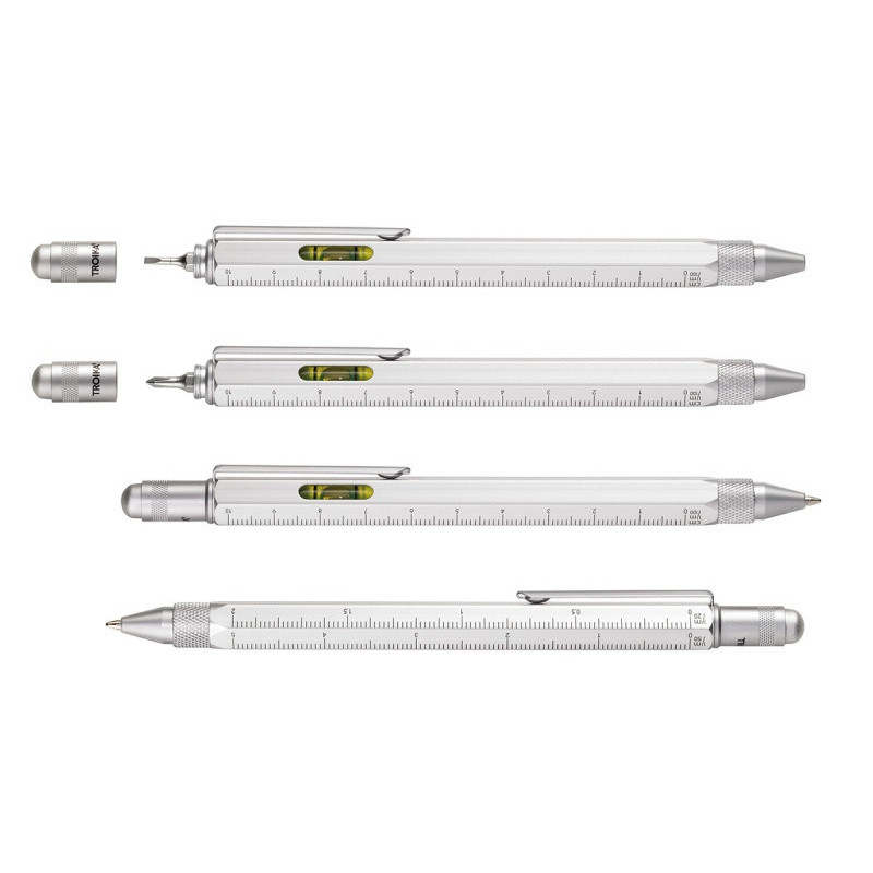 Długopis wielozadaniowy TROIKA Construction, srebrny